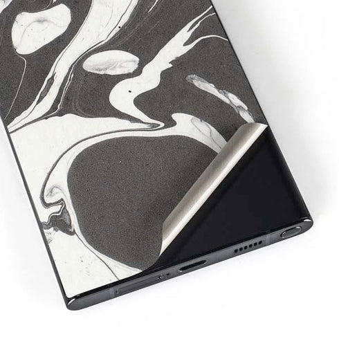 Marbleized Black Galaxy S25 Ultra Skin