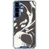 Marbleized Black Galaxy S25 Plus Clear Case