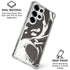 Marbleized Black Galaxy S25 Ultra Clear Case