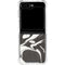 Marbleized Black Galaxy Z Flip6 Clear Case