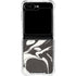 Marbleized Black Galaxy Z Flip6 Clear Case