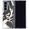 Marbleized Black Galaxy Z Fold5 5G Clear Case