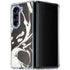 Marbleized Black Galaxy Z Fold5 5G Clear Case