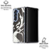 Marbleized Black Galaxy Z Fold6 Clear Case