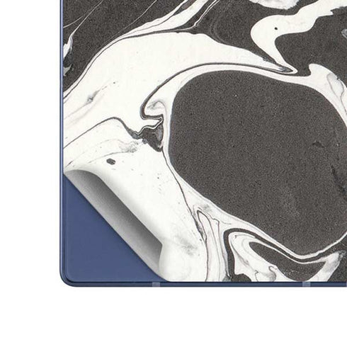 Marbleized Black Galaxy Z Fold6 Skin