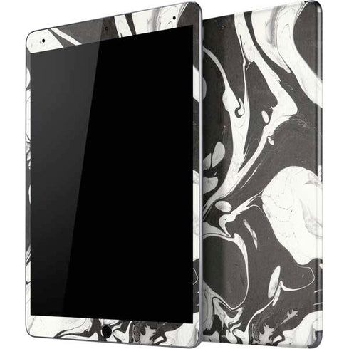 Marbleized Black iPad Skins