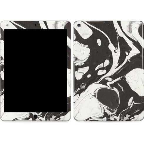 Marbleized Black iPad Skins