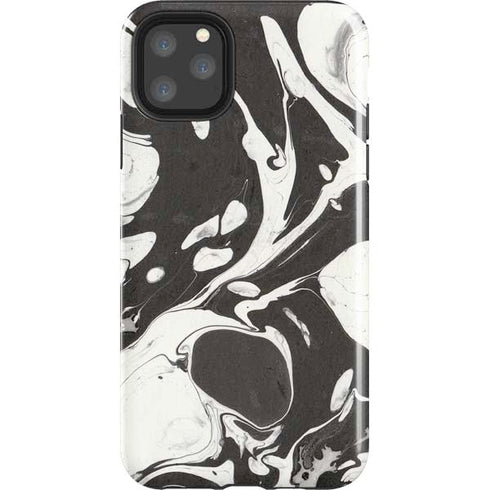 Marbleized Black iPhone Cases