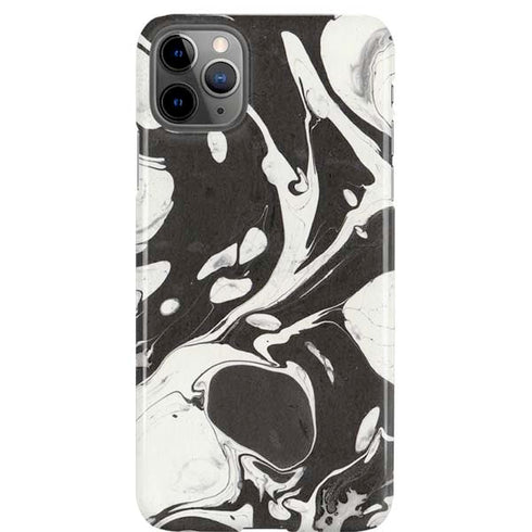 Marbleized Black iPhone Cases