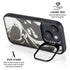 Marbleized Black iPhone 15 Kickstand Case