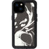 Marbleized Black iPhone 15 Plus Waterproof Case