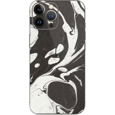 Marbleized Black iPhone 15 Pro Max Skin