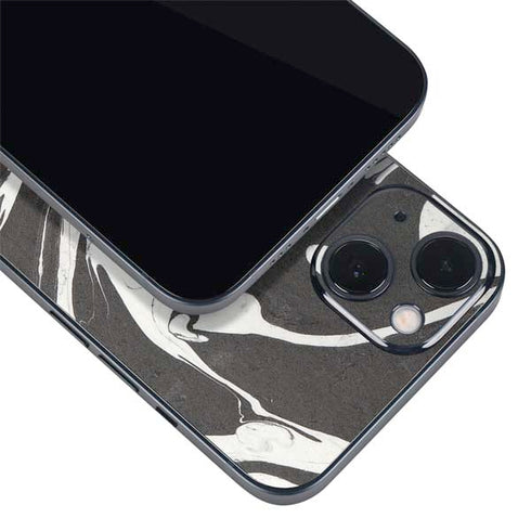 Marbleized Black iPhone 15 Skin