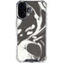 Marbleized Black iPhone 16 Clear Case