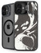 Marbleized Black iPhone 16 Kickstand Case