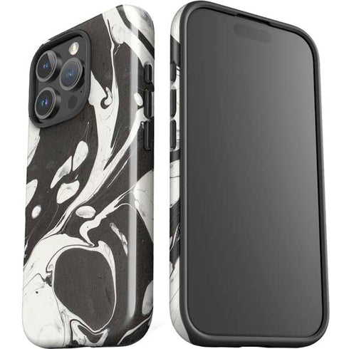 Marbleized Black iPhone 16 Pro Impact Case