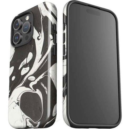 Marbleized Black iPhone 16 Pro Max Impact Case