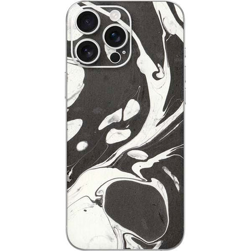 Marbleized Black iPhone 16 Pro Max Skin