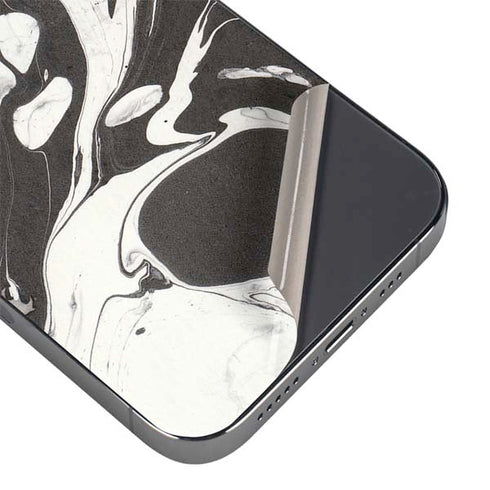 Marbleized Black iPhone 16 Pro Max Skin