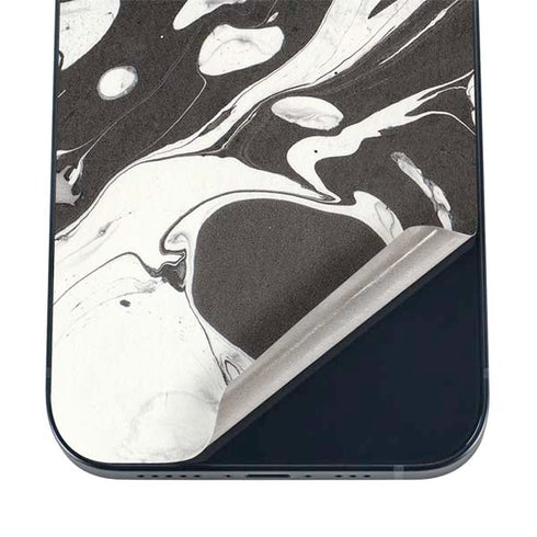 Marbleized Black iPhone 16 Skin