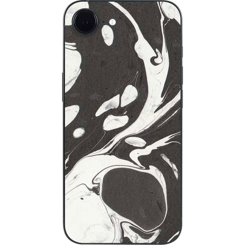 Marbleized Black iPhone 16e Skin