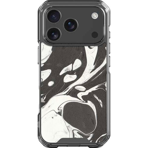 Marbleized Black iPhone 18 Pro Clear Case