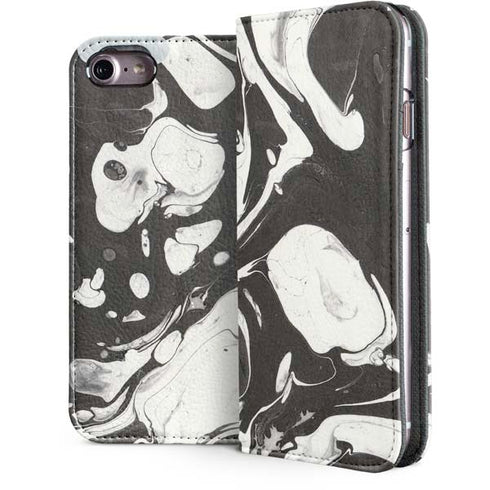 Marbleized Black iPhone 7 Folio Case