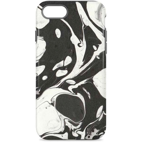 Marbleized Black iPhone Cases
