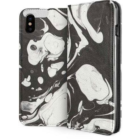Marbleized Black iPhone 8 Folio Case