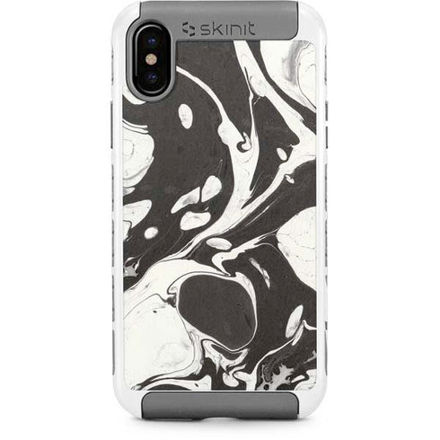 Marbleized Black iPhone Cases