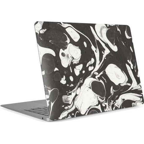 Marbleized Black Apple MacBook Air Skin