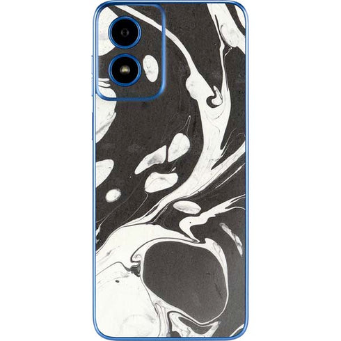 Marbleized Black Moto G Play 4G (2024) Skin