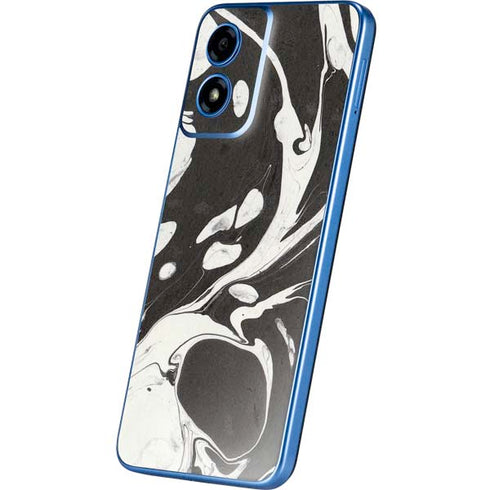 Marbleized Black Moto G Play 4G (2024) Skin
