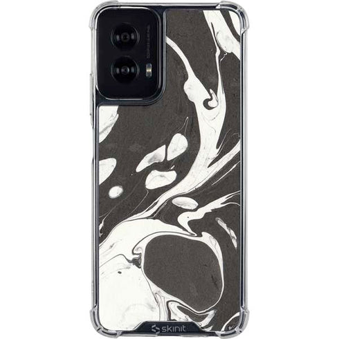 Marbleized Black Moto G Power 5G (2024) Clear Case