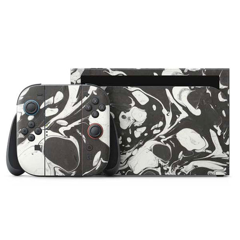 Marbleized Black Nintendo Skins