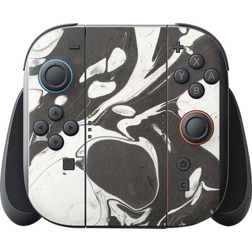 Marbleized Black Nintendo Switch 2 (2025) with Joy-Con Skin