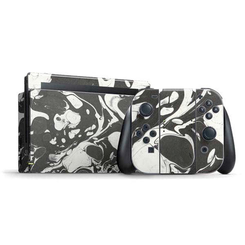 Marbleized Black Nintendo Skins