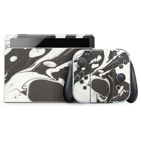 Marbleized Black Nintendo Skins