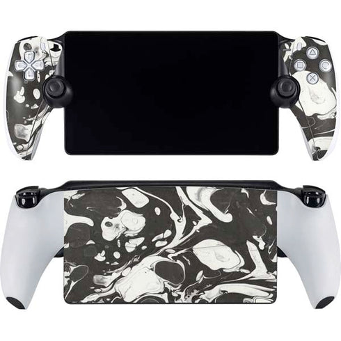 Marbleized Black PlayStation Portal Remote Player Skin