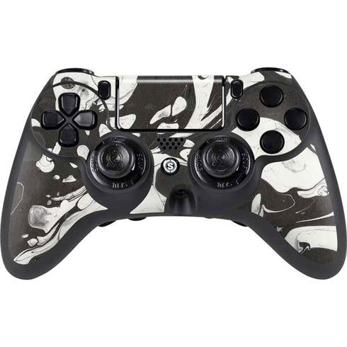 Marbleized Black PlayStation PS4 Skins