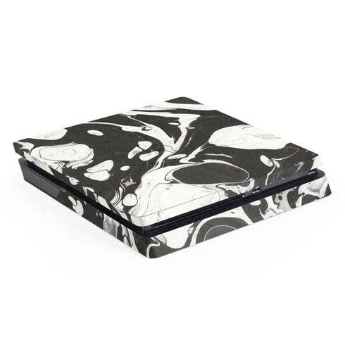 Marbleized Black PlayStation PS4 Skins