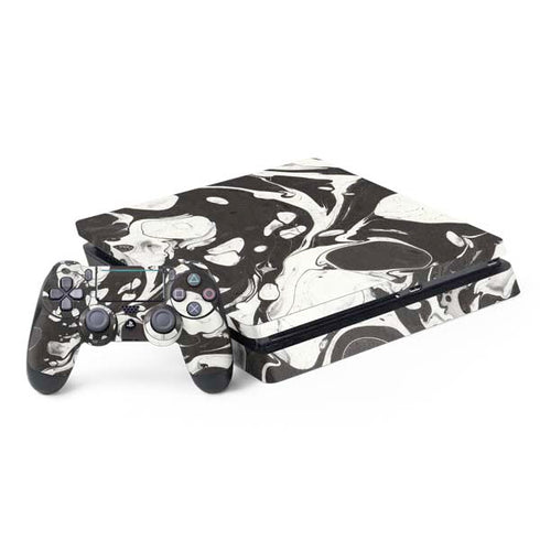 Marbleized Black PlayStation PS4 Skins
