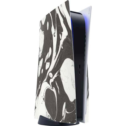 Marbleized Black PlayStation PS5 Skins