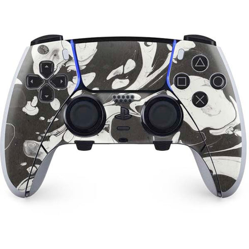 Marbleized Black PS5 DualSense Edge Pro Controller Skin