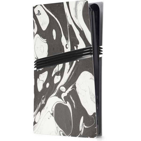Marbleized Black PS5 Pro Console Skin
