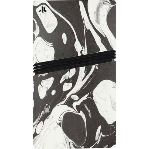 Marbleized Black PS5 Pro Console Skin