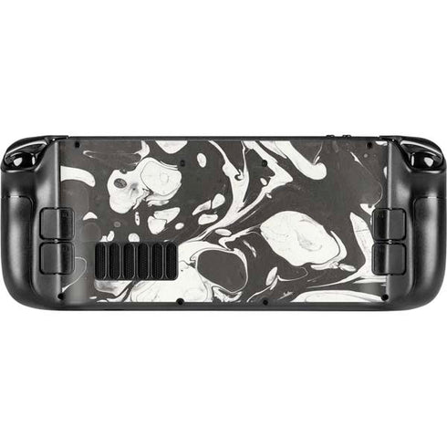 Marbleized Black Steam Deck Handheld Gaming Computer Skin