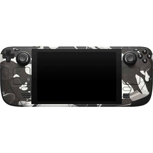 Marbleized Black Steam Deck Handheld Gaming Computer Skin