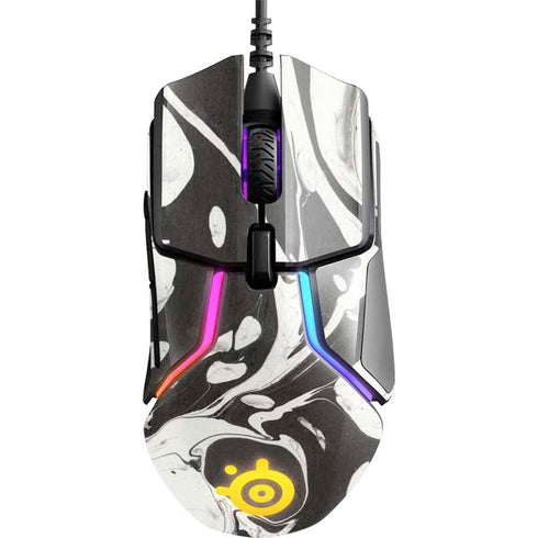 Marbleized Black SteelSeries Rival 600 Gaming Mouse Skin