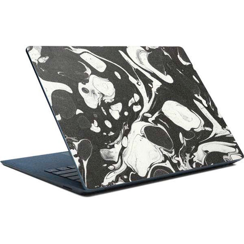 Marbleized Black Surface Laptop Skin